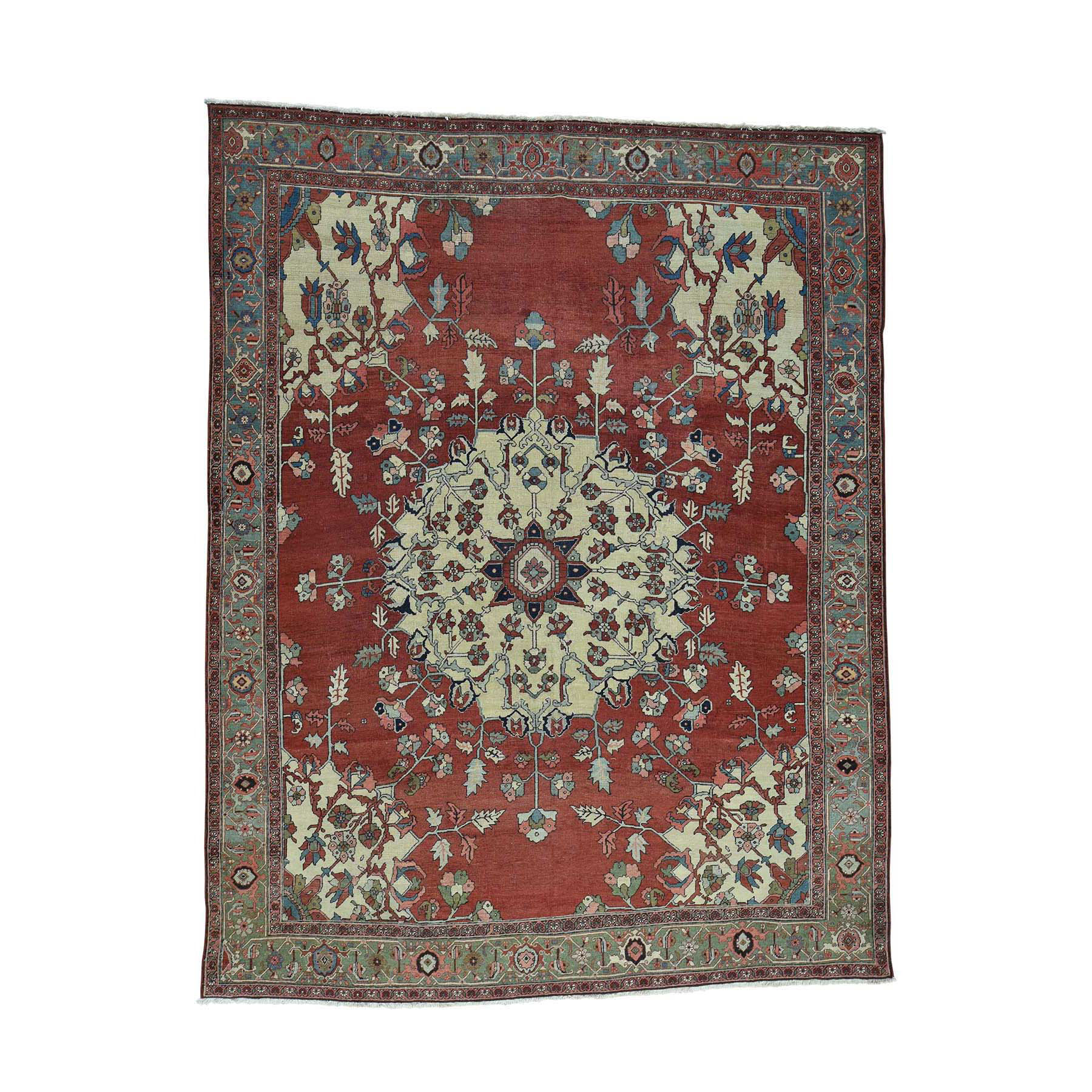 Casual Wool Hand-Knotted Area Rug 9'0